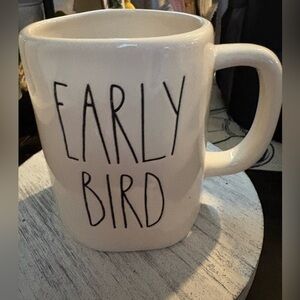 Rae Dunn White Early Bird Coffee Mug